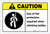 Caution: Use Of Fall Protection Required Climbing Ladder ANSI - Label