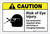 Caution: Eye Protection Required with Graphic ANSI - Label