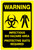Warning: Infectious Bio Hazard Area Protective Suits Required with Graphic - Label