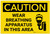 Caution: Wear Breathing Apparatus in This Area with Graphic - Label