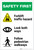 Safety First: Forklift Traffic Look Both Ways Pedestrian Walkways - Label