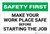 Safety First: Make You Work Place Safe Before Starting Job - Label