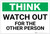 Think: Watch Out For The Other Person - Label