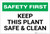 Safety First: Keep This Plant Safe and Clean - Label