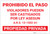 Posted: Private Property Spanish Landscape - Label