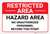 Restricted Area: No Unauthorized Personnel Landscape - Label