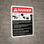 Danger: Cutting Machine Guidelines ANSI - Wall Sign