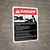 Danger: Die Casting Machine Guidelines ANSI - Wall Sign