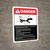 Danger: Rotating Rolls Machine Guidelines ANSI - Wall Sign