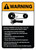 Warning: Flywheels Guidelines ANSI - Wall Sign