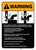 Warning: Ironworkers Guidelines ANSI - Wall Sign