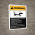Warning: Rotating Rolls Machine Guidelines ANSI - Wall Sign