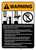 Warning: Safety Blocks Guidelines ANSI - Wall Sign