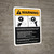 Warning: Sprocket/Chain Warning and Guidelines ANSI - Wall Sign