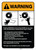 Warning: Sprocket/Chain Warning and Guidelines ANSI - Wall Sign