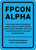 FPCON ALPHA - Wall Sign