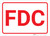FDC White Background - Wall Sign