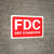 FDC Dry Standpipe Down Background - Wall Sign