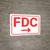 FDC Arrow Right White Background - Wall Sign