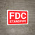 FDC Standpipe Red Background - Wall Sign