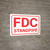 FDC Standpipe White Background - Wall Sign
