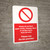 Do Not Flush Paper Towels/Wipes/Sanitary Items Down Toilet - Wall Sign