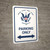 United States Coast Guard - Parking Only with Arrows - Wall Sign