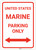 United States Marine Parking Only with Arrows - Wall Sign