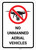 No Unmanned Aerial Vehicles with Icon - Wall Sign