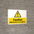Caution: Maintenance in Progress with Pictogram - Wall Sign