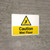 Caution: Wet Floor with Pictogram - Wall Sign