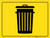 Trash Bin - Floor Marking Sign