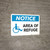 Notice: Area Of Refuge with ADA Icon Landscape