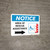 Notice: Area Of Rescue Assistance with ADA Fire Icon Right Arrow Landscape