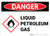 Danger: Liquid Petroleum Gas Landscape with Icon