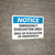 Notice: Bilingual Spanish Emergency Evacuation Area Landscape