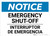Notice: Bilingual Spanish Emergency Shut-off Landscape