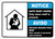 Notice: Bilingual Spanish Safe Baby Haven Only When Staff Is Present Landscape