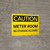 Caution: Meter Room No Storage Allowed Landscape