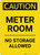 Caution: Meter Room No Storage Allowed Portrait