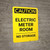 Caution: Electric Meter Room No Storage Portrait
