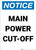 Notice: Main Power Cut-Off Portrait