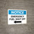 Notice: Emergency Fuel Shut Off with Left Arrow Landscape
