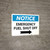 Notice: Emergency Fuel Shut Off with Right Arrow Landscape