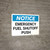 Notice: Emergency Fuel ShutOff Push Landscape