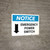 Notice: Emergency Power Switch with Down Arrow Landscape