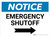 Notice: Emergency Shutoff with Right Arrow Landscape