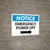 Notice: Emergency Power Off with Right Arrow Landscape