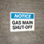 Notice: Gas Main Shut-Off Landscape