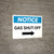 Notice: Gas Shut-Off with Right Arrow Landscape